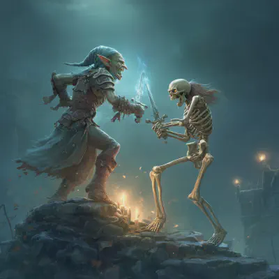 Wiz and his dragonbone dagger